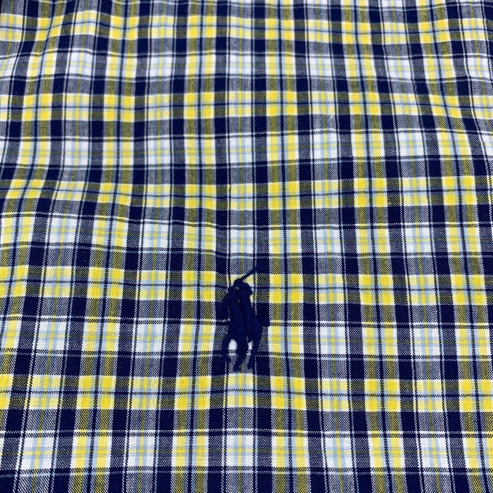 Ralph Lauren Cotton Flannel Multicolor Plaid Button Down Boys Size Medium
